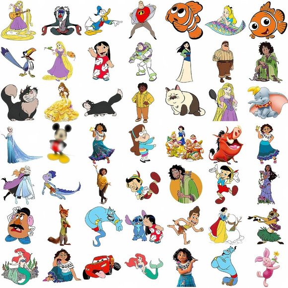 100Pcs Kids Mixed Cartoon Vinyl Waterproof Animation Decal Water Bottle Stickers - Picture 2 of 9